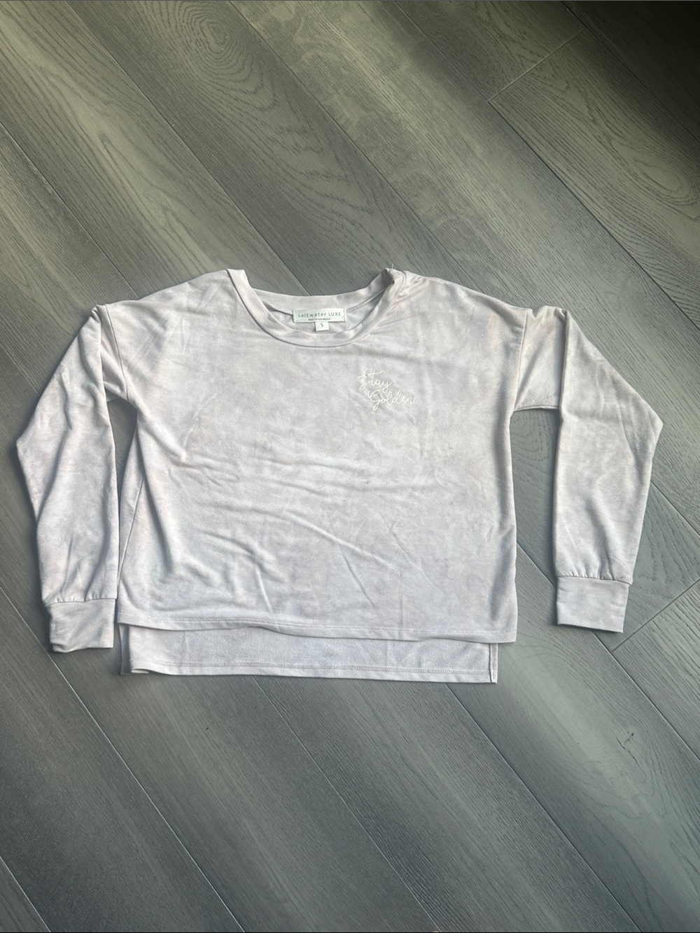 saltwater LUXE Lavender Crewneck Tee